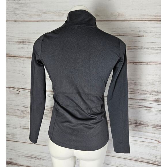 Slate Gray Zip Up Mock Neck Athletic Jacket sz Small - Picture 4 of 4